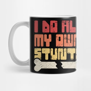 Stunts Fractured Broken Wrist Get Well Gift Mug